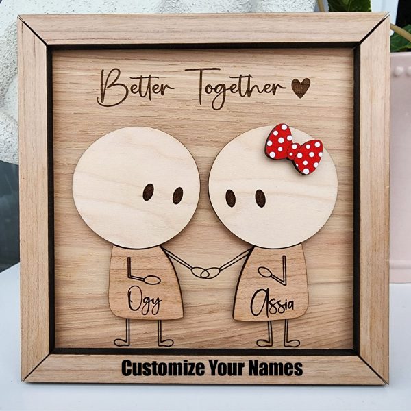 Personalized Couple Cartoon Frame