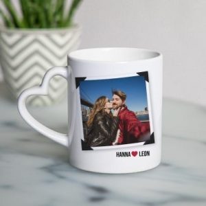 Heart Shape Customizable Mug