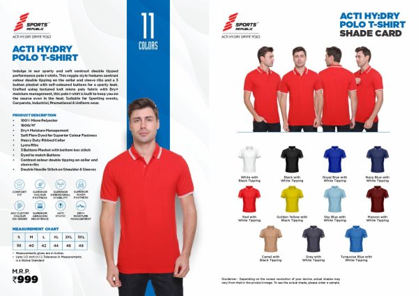 A-SR Acti Hidry Polo T-Shirt