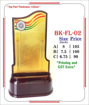 VR-BK-FL-02 Wooden Trophy