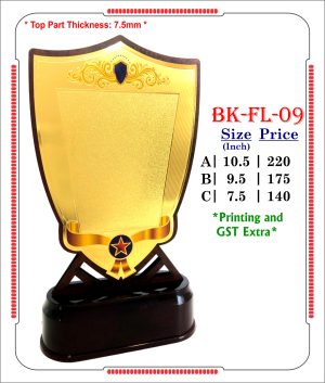 VR-BK-FL-09 Wooden Trophy