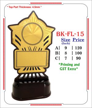 VR-BK-FL-15 Wooden Trophy