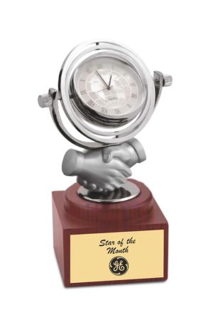 BTC-4256 Hand Shake With Rotating Clock