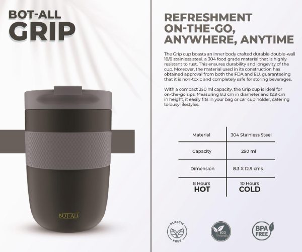 Bot-All Grip On the Go Mug Hot n Cold