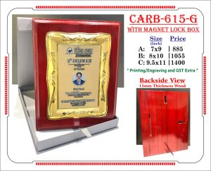 VR-CARB-615-G Wooden Trophy