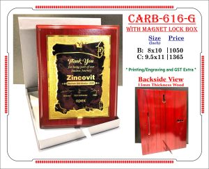 VR-CARB-616-G Wooden Trophy