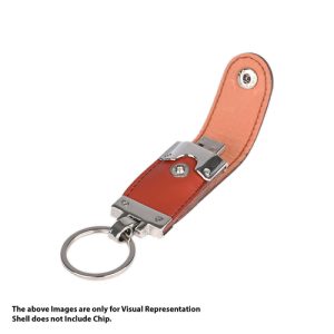 Brown Leather Key Ring Pendrive CSL202 2.0 - 32 GB