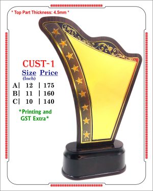 VR-CUST-1 Wooden Trophy