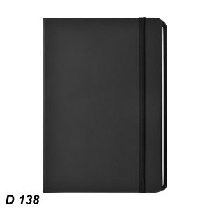 D138 Elastic Black Notebook