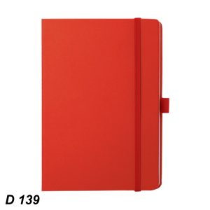 D139 Elastic Red Notebook