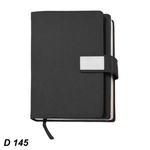 D145 Mars Black Organizer Flap Notebook