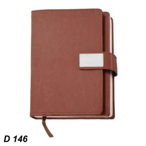D146 Mars Brown Organizer Flap Notebook