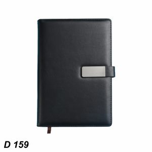 D159 Black Soft PU Notebook