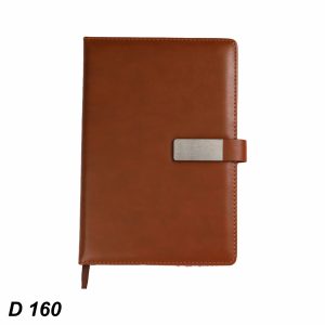 D160 Brown Soft PU Notebook