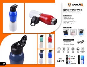 SPDX-Drip Trip Steel Water Bottle - 750 ML