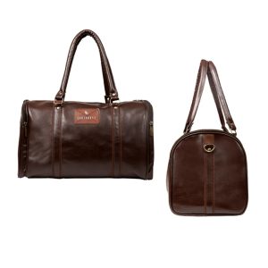 EK1105 Fenrich Brown Leather Duffle Bag