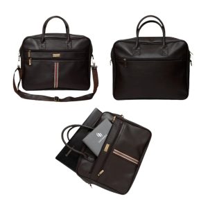 EK1130 Beckett Premium Brown Laptop Bag