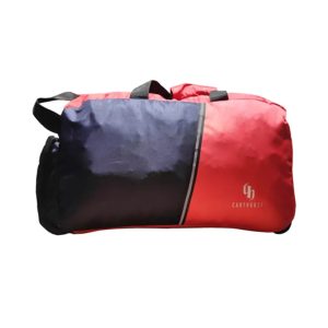 EK1170 Red Foldable Duffle Trolley Bag