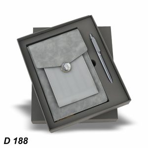 X-D188 Folder Notebook Pen - Grey