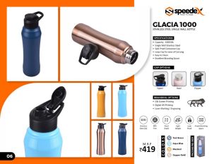 SPDX-Glacia Steel Water Bottle - 750 ML