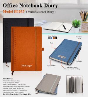 H1037 A5 Size Office Notebook Diary