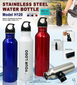 H120 Steel Water Bottle - 900ml