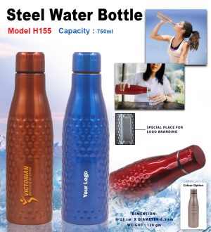 H155 Steel Water Bottle - 750ML