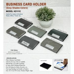 Business Card Holder-Grey