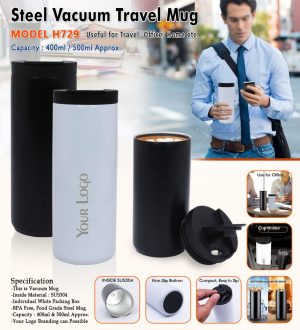 H729 Steel Vacuum Travel Mug 500 ML