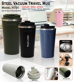 H731 Steel Vacuum Travel Mug