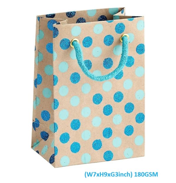 HPB1034-Dotted Blue Bag