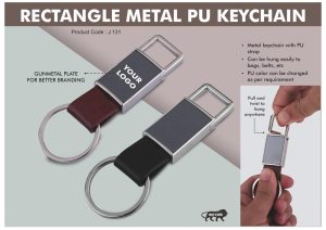 J131 Pull Out PU Key Chain