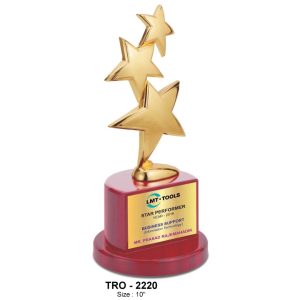 JI-2220 Metal 3 Star Trophy