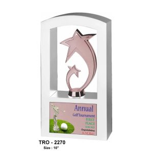 JI-2270 Rose Gold Finish Star Trophy