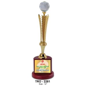 JI-2281 Designer Crystal Trophy