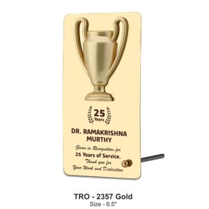 JI-2357-G Metal Trophy - Gold