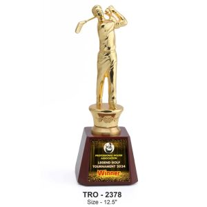 JI-2378 Big Metal Golf Man Trophy