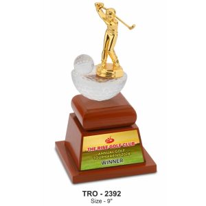 JI-2392 Metal Golf Trophy