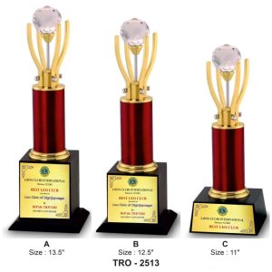 JI-2513 Crystal Ball Award Trophy