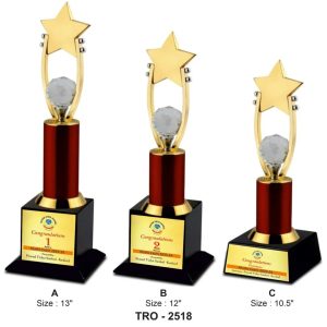 JI-2518 Star Crystal Ball Trophy