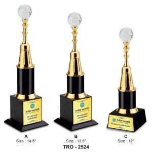 JI-2524  King Crystal Ball Trophy