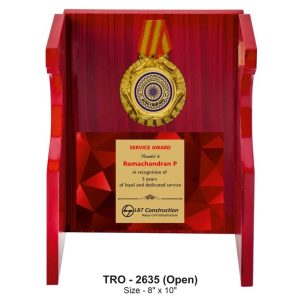 JI-2635 Wooden Box Plaque