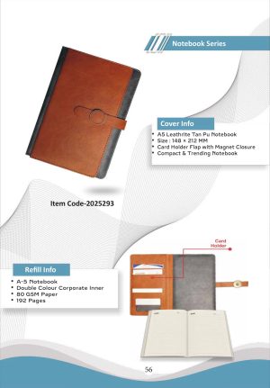 Z-2025293 A5 Leatherite PU Notebook