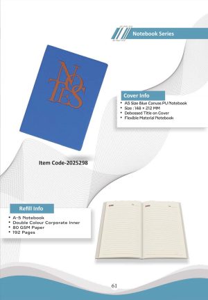 Z-2025298 A5 Canvas Notebook