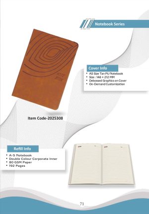 Z-2025308 A5 PU Notebook