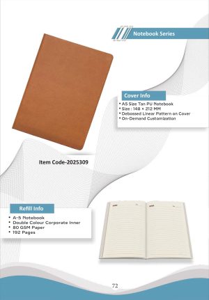 Z-2025309 A5 PU Notebook