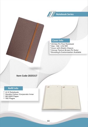 Z-2025317 A5 PU Flexi Notebook