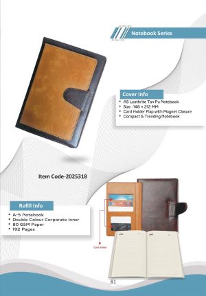 Z-2025318 A5 Leathrite PU Notebook
