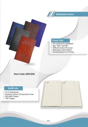 Z-2025320 A5 Leathrite PU Notebook