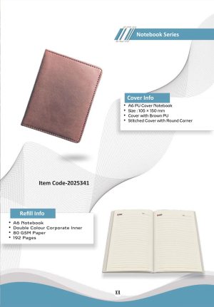 Z-2025341 A6 PU Cover Notebook